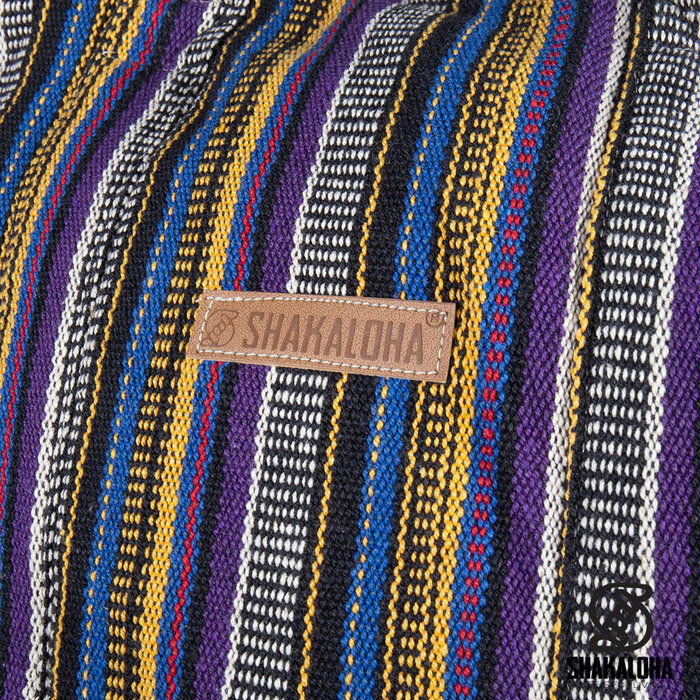 Shakaloha Bolsa de playa Heach Rayas Verticales Par Amarillo Azul