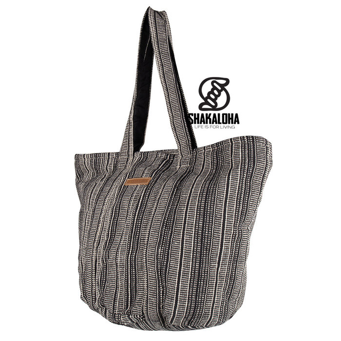Shakaloha Sac de plage Heach Black rayé