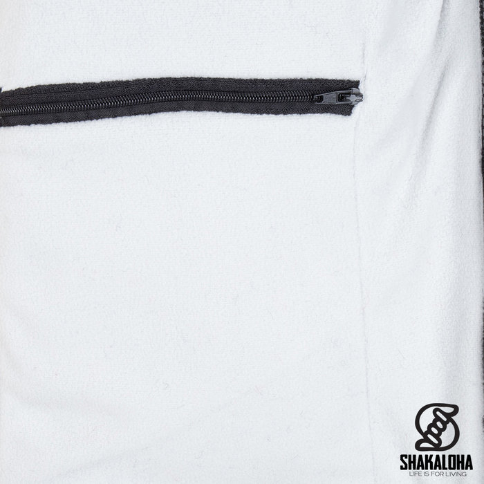 Shakaloha Shakaloha Gebreid Wollen Vest Luxor ZH  met Fleece Voering en Afneembare Capuchon - Man/Uni - Handgemaakt in Nepal van Schapenwol