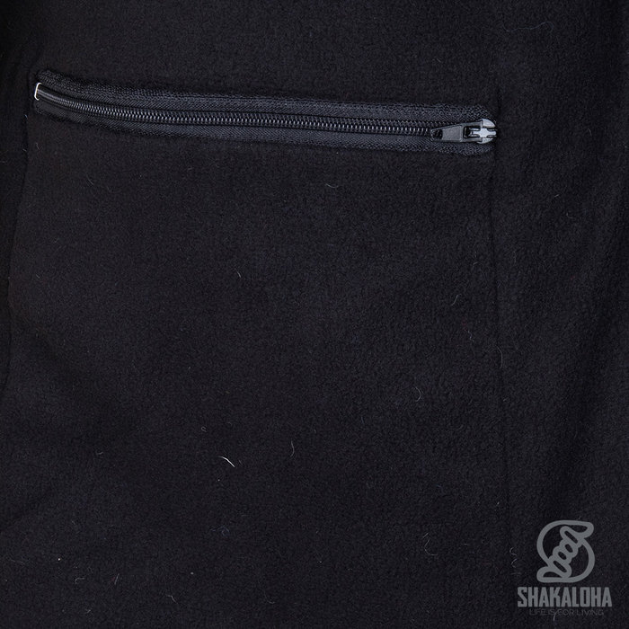 Shakaloha Shakaloha Gebreid Wollen Vest Luxor ZH  met Fleece Voering en Afneembare Capuchon - Man/Uni - Handgemaakt in Nepal van Schapenwol