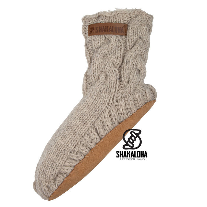 Shakaloha Soled Saturday Socks Beige