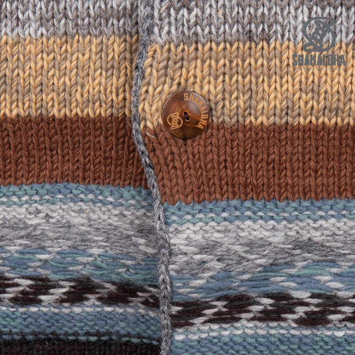 Shakaloha M Esquire LBraune Wolle Herren Anzugjacke