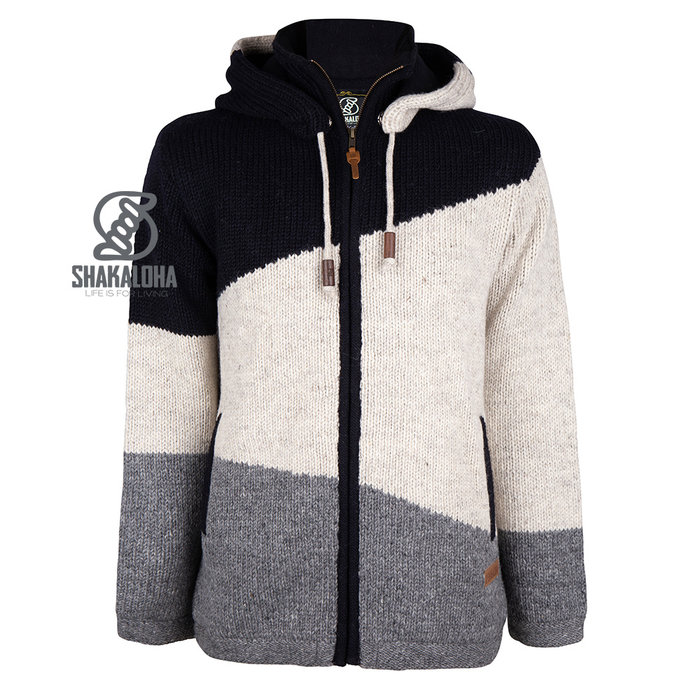 Shakaloha M Lancelin ZH Schwarz Beige Wolle Herren Weste