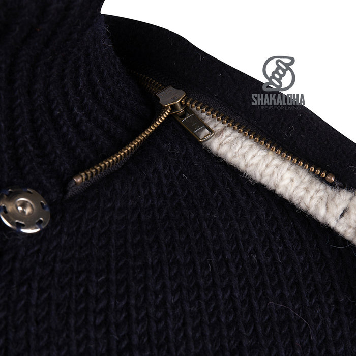 Shakaloha M Lancelin ZH Schwarz Beige Wolle Herren Weste