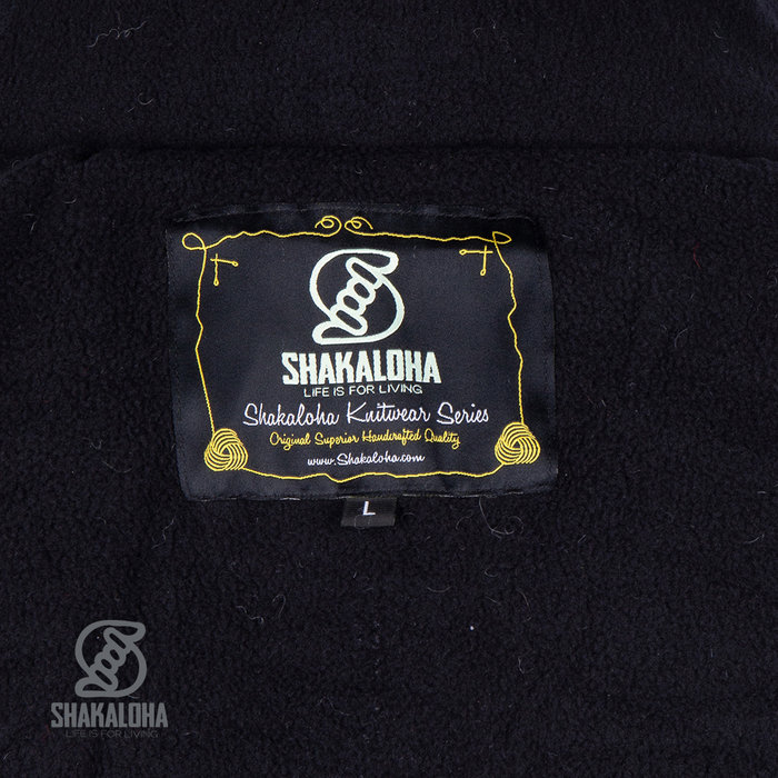 Shakaloha Chaleco de lana beige y negro para hombre M Lancelin ZH