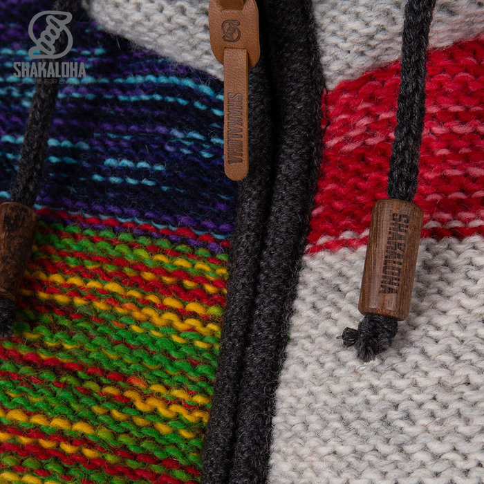 Shakaloha W Revpatch ZH CoolMulti Patchwork Knit Cardigan