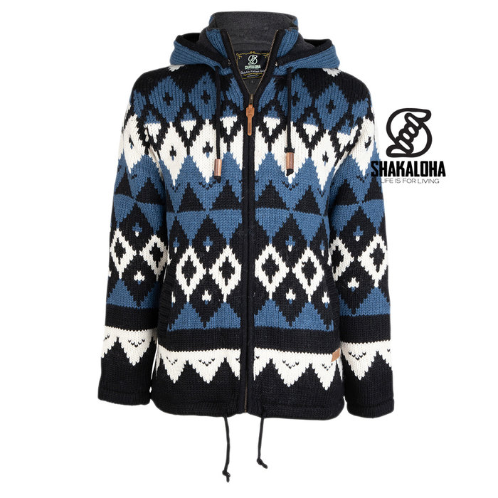 Shakaloha M Iglo ZH Chaleco de invierno azul blanco para hombre