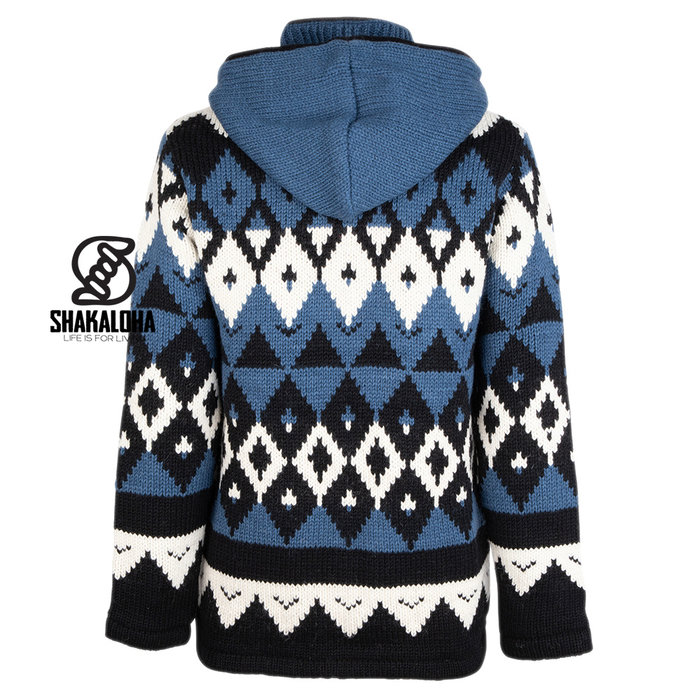 Shakaloha M Iglo ZH Chaleco de invierno azul blanco para hombre