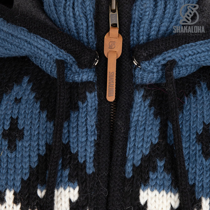 Shakaloha M Iglo ZH Chaleco de invierno azul blanco para hombre