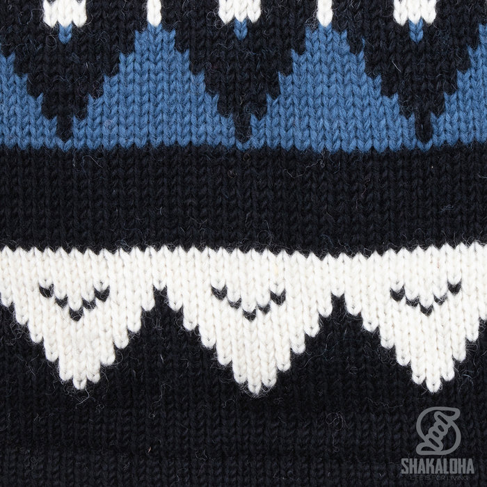 Shakaloha M Iglo ZH Chaleco de invierno azul blanco para hombre