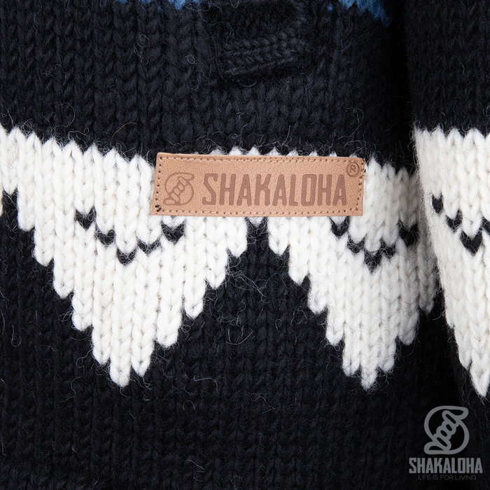Shakaloha M Iglo ZH Chaleco de invierno azul blanco para hombre