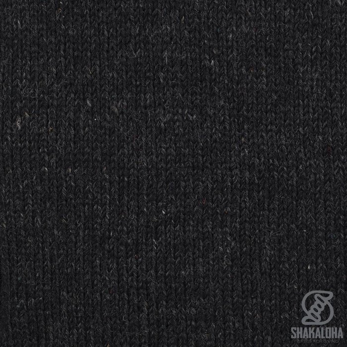 Shakaloha Shakaloha Woll-Strickjacke Breaker Anthrazit mit Nylon-Windstopper und abnehmbarer Kapuze - Herren/Uni - Handgefertigt in Nepal aus SchafwolleWarme Woll-Strickjacke mit Windstopper-Futter. Diese Kombination macht die Weste einzigartig. Die Jacke hat einen