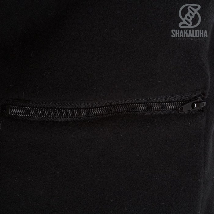 Shakaloha Shakaloha Gebreid Wollen Vest Jigsaw ZH Grijs met Fleece Voering en Afneembare Capuchon - Dames - Handgemaakt in Nepal van Schapenwol