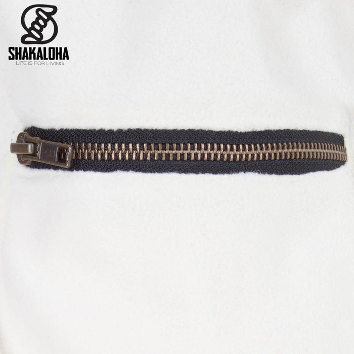 Shakaloha Cardigan en laine tricoté Shakaloha Cody Beige crème avec doublure en polaire et capuche amovible - Femme - Fabriqué à la main au Népal à partir de laine de mouton