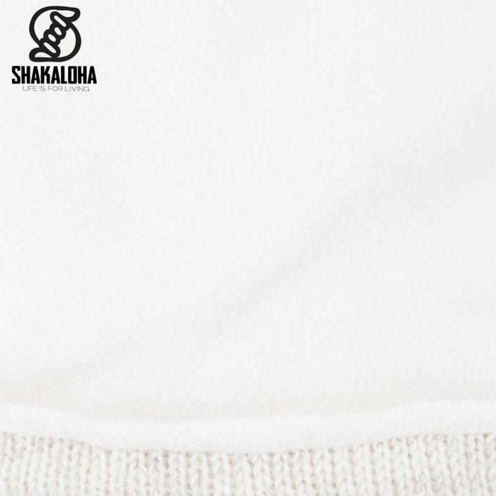 Shakaloha Shakaloha Knitted Wool Cardigan Cody Beige Cream with Fleece Lining and Detachable Hood - Women - Handmade in Nepal from Sheep Wool