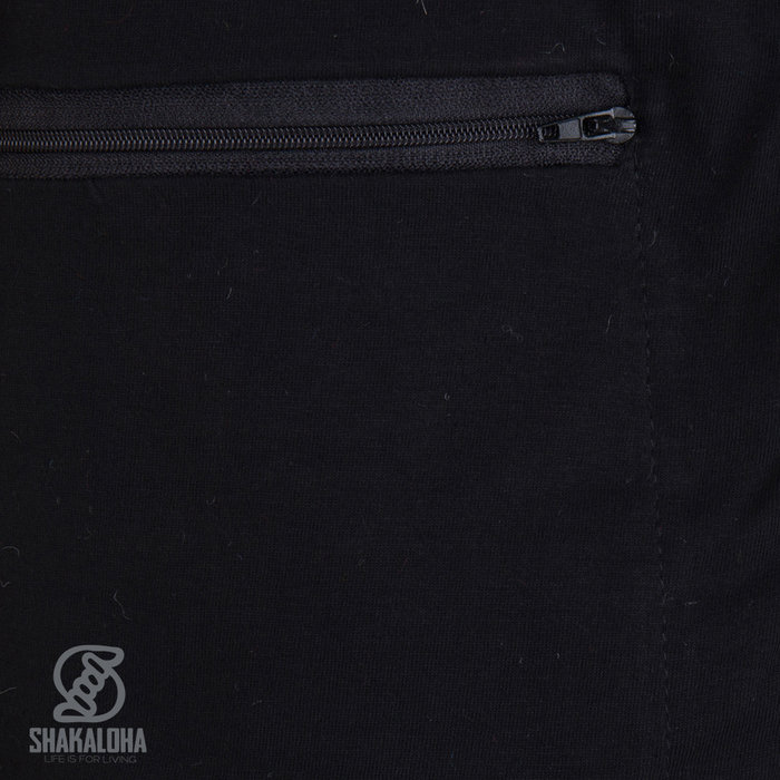 Shakaloha Shakaloha Knitted Wool Cardigan Tictac ZH Anthracite with Fleece Lining and Detachable Hood - Man/Uni - Handmade in Nepal from Sheep Wool