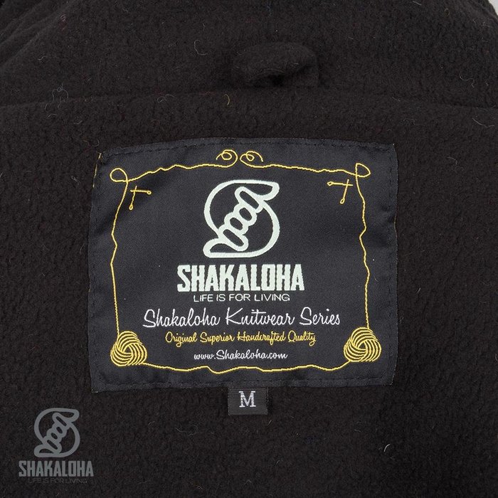 Shakaloha Shakaloha Gebreid Wollen Vest Patch NH Meerkleurig Bont met Fleece Voering en Capuchon met Binnenkraag - Dames - Handgemaakt in Nepal van Schapenwol
