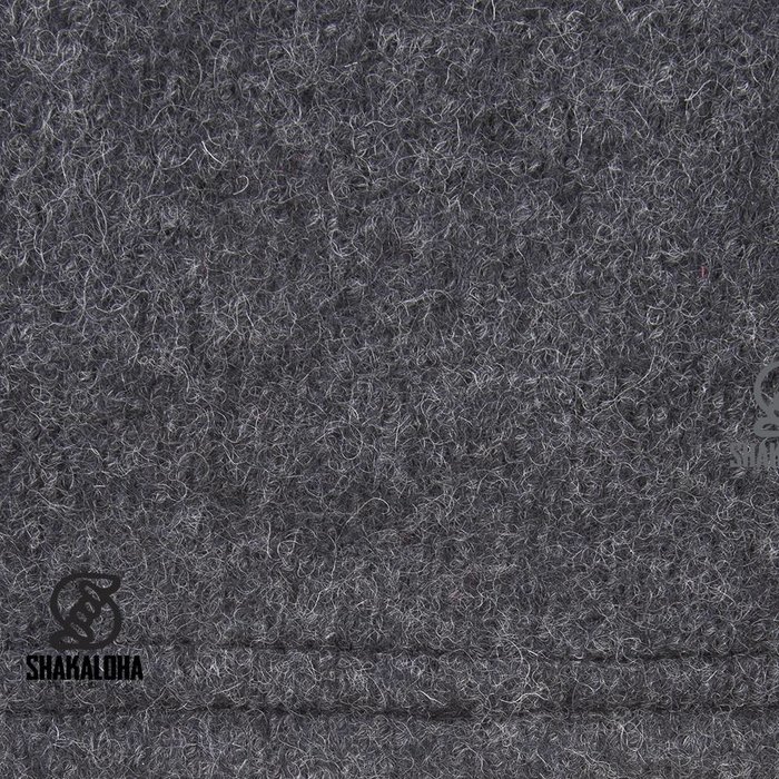 Shakaloha Shakaloha Gebreid Wollen Vest Finn Antraciet met Fleece Voering en Afneembare Capuchon - Man/Uni - Handgemaakt in Nepal van Schapenwol