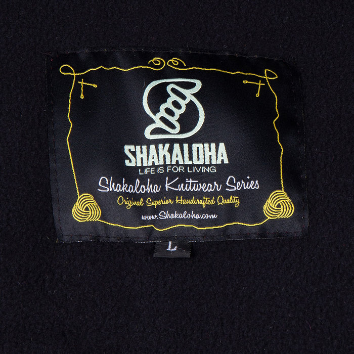 Shakaloha Cardigan pour hommes en laine tricotée en vert olive avec gris foncé, Shakaloha M Fink ZH OliveAntra