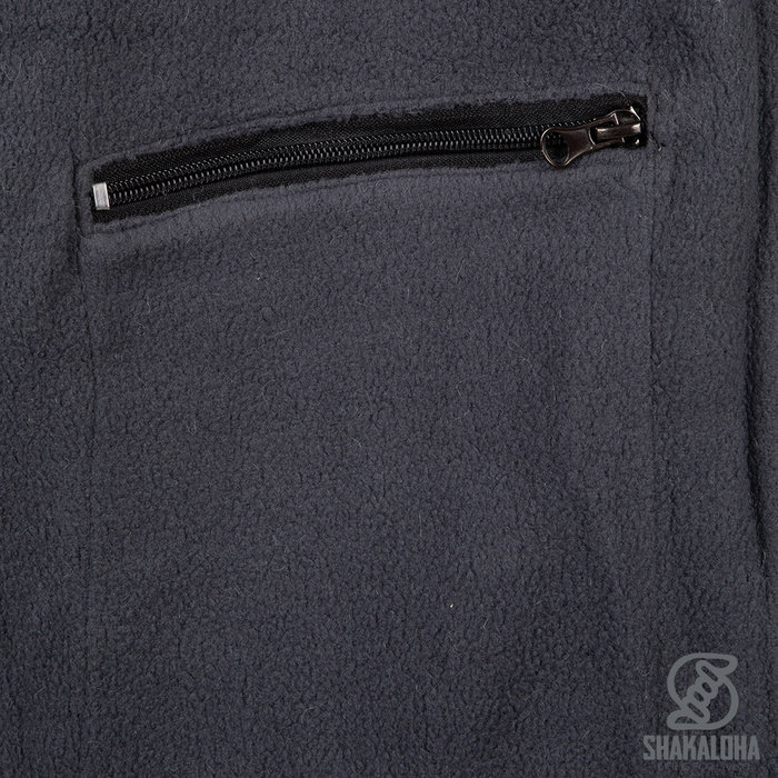 Shakaloha Cardigan long homme en laine gris M Colombo Ziphood