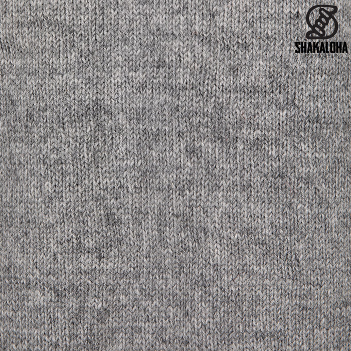 Shakaloha Long woolen men's cardigan gray M Colombo Ziphood