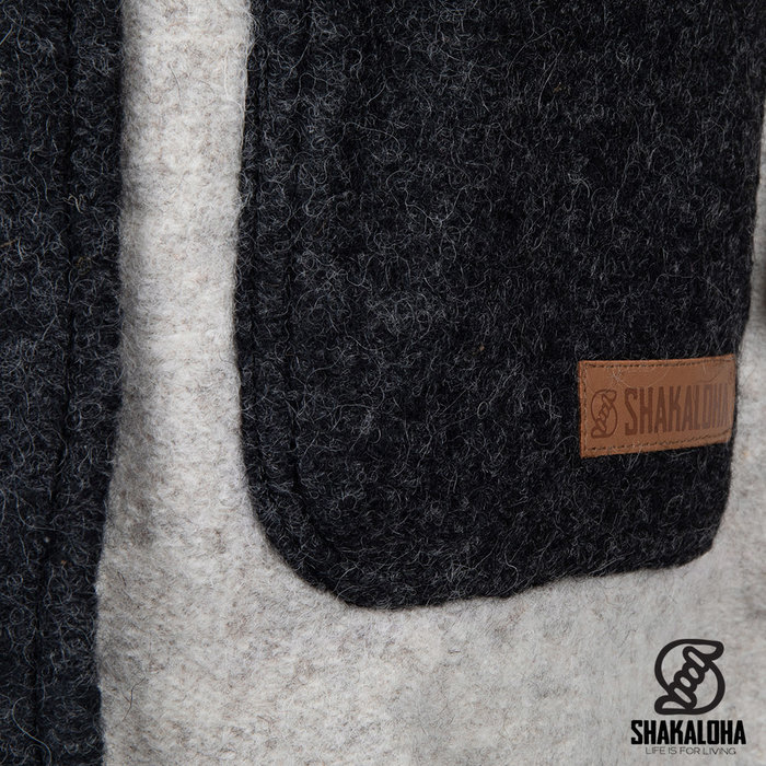 Shakaloha Cárdigan largo de lana beige W Gale ZH para mujer