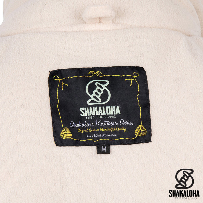 Shakaloha Cárdigan largo de lana beige W Gale ZH para mujer