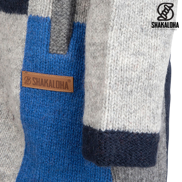 Shakaloha W Soulpatch ZH Blau Grau Lange Damen Weste