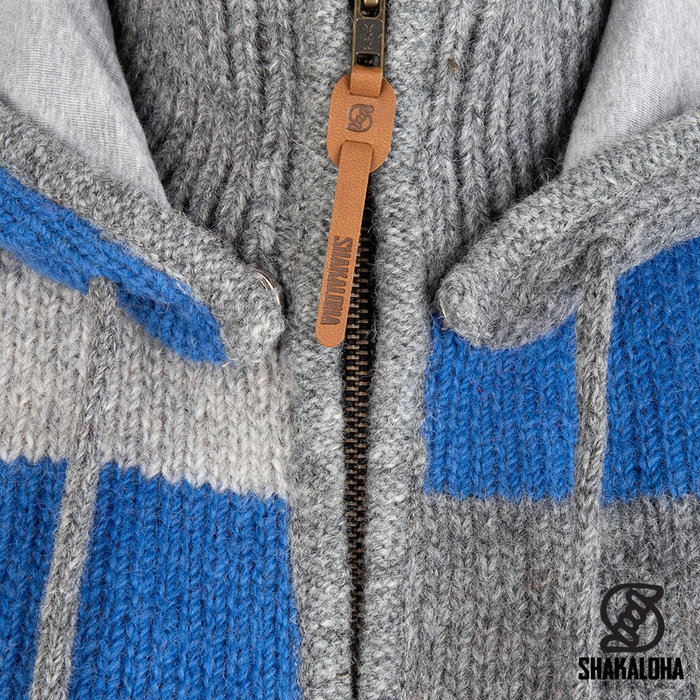 Shakaloha W Soulpatch ZH Blue Gray Long Women's Cardigan