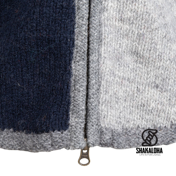 Shakaloha W Soulpatch ZH Blau Grau Lange Damen Weste