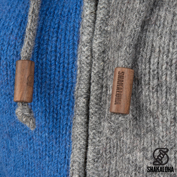 Shakaloha W Soulpatch ZH Blau Grau Lange Damen Weste