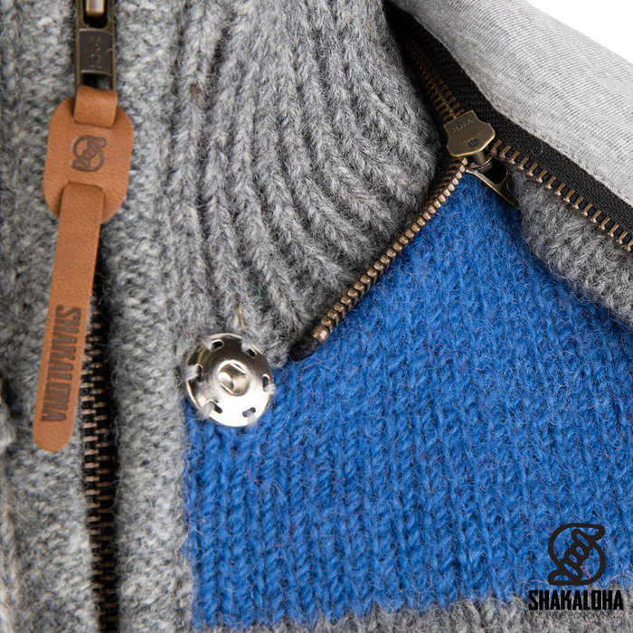 Shakaloha Chaleco largo azul grisáceo para mujer W Soulpatch ZH