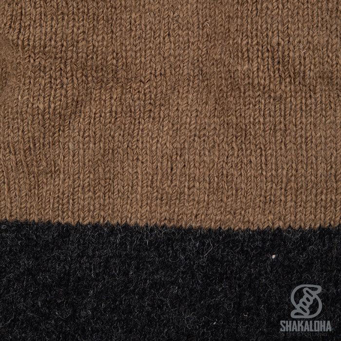 Shakaloha Cárdigan de lana de punto para hombre M Merrick ZH BeigeOliva