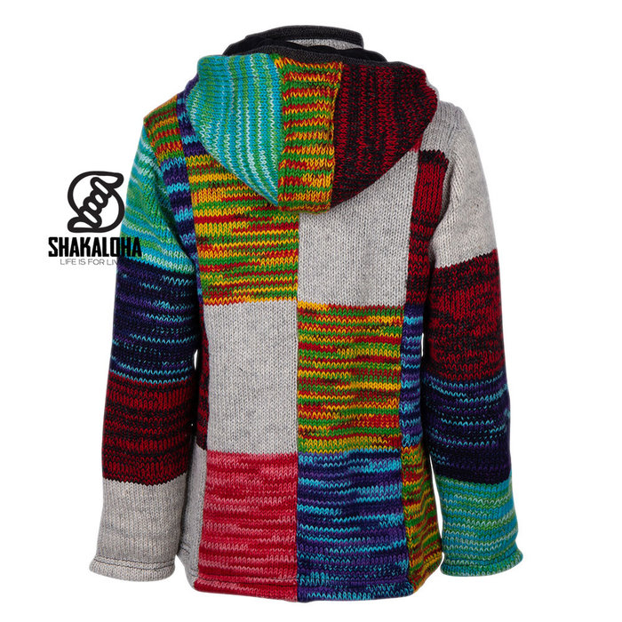 Shakaloha Giacca patchwork con cappuccio e cerniera CoolMulti