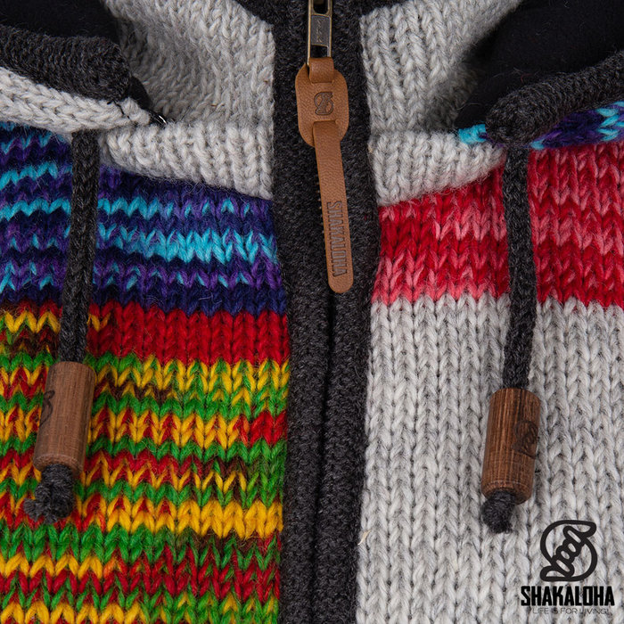 Shakaloha Giacca patchwork con cappuccio e cerniera CoolMulti