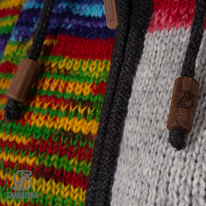 Shakaloha Giacca patchwork con cappuccio e cerniera CoolMulti