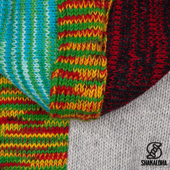 Shakaloha Giacca patchwork con cappuccio e cerniera CoolMulti