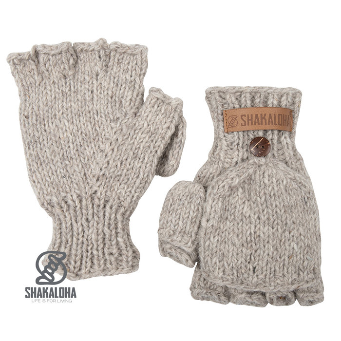 Shakaloha Nexus Handschoen zonder vingers Beige