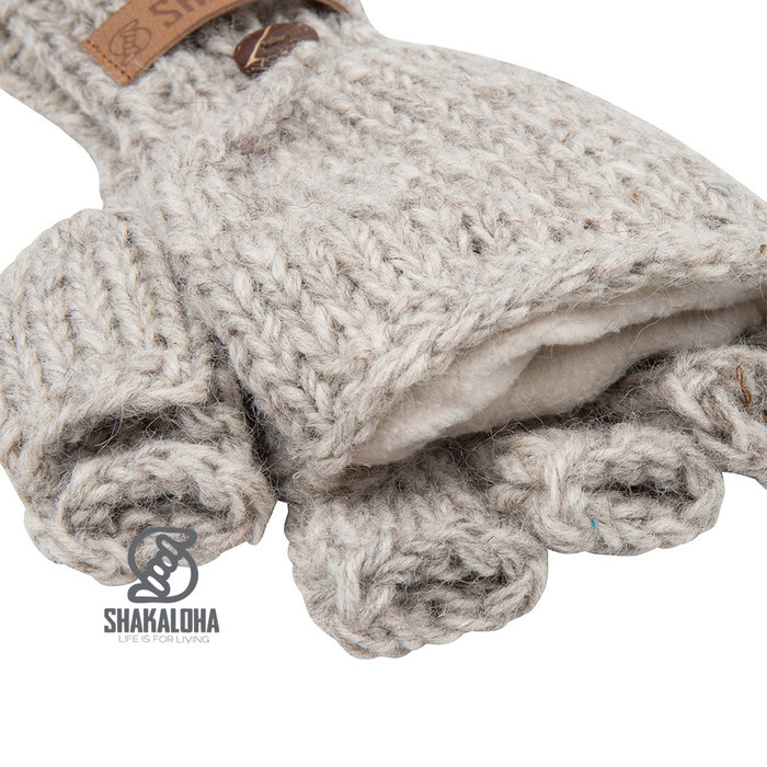 Shakaloha Nexus Handschoen zonder vingers Beige