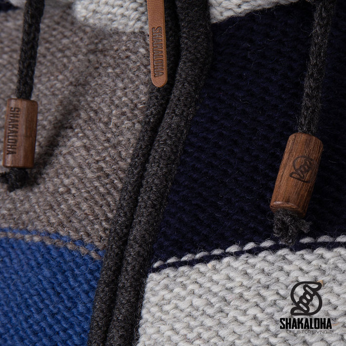 Shakaloha M Revpatch ZH Cárdigan De Lana Azul Marino Hombre/Uni