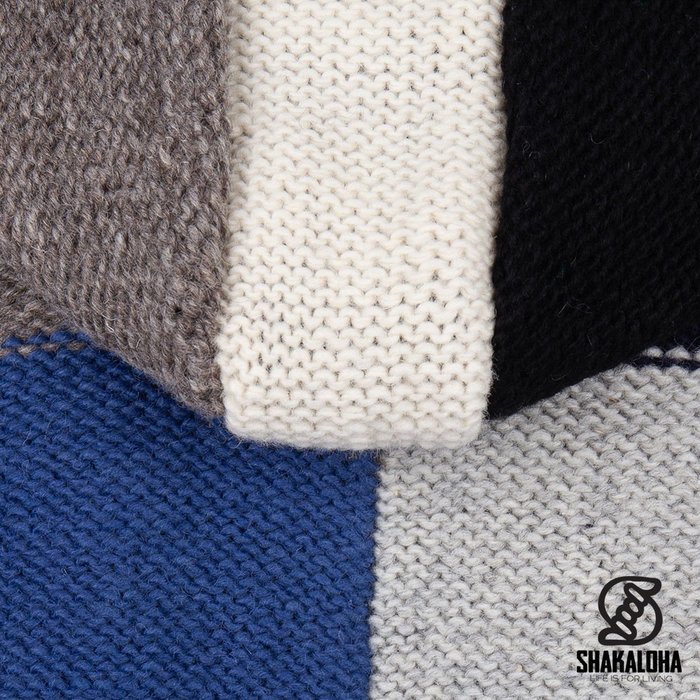 Shakaloha M Revpatch ZH NavyBlue Wollen Vest Heren/Uni