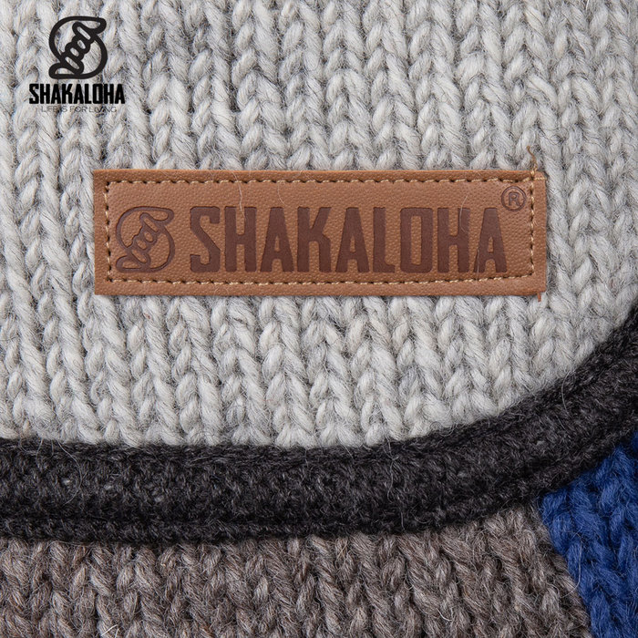 Shakaloha M patch ZH Cardigan Laine Tricoté Bleu Marine Homme/Uni
