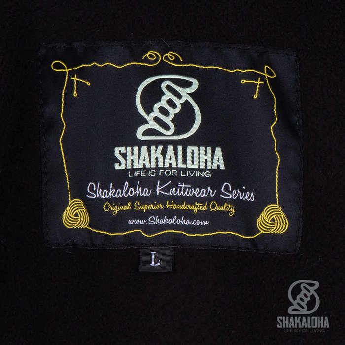 Shakaloha M patch ZH Cardigan Laine Tricoté Bleu Marine Homme/Uni