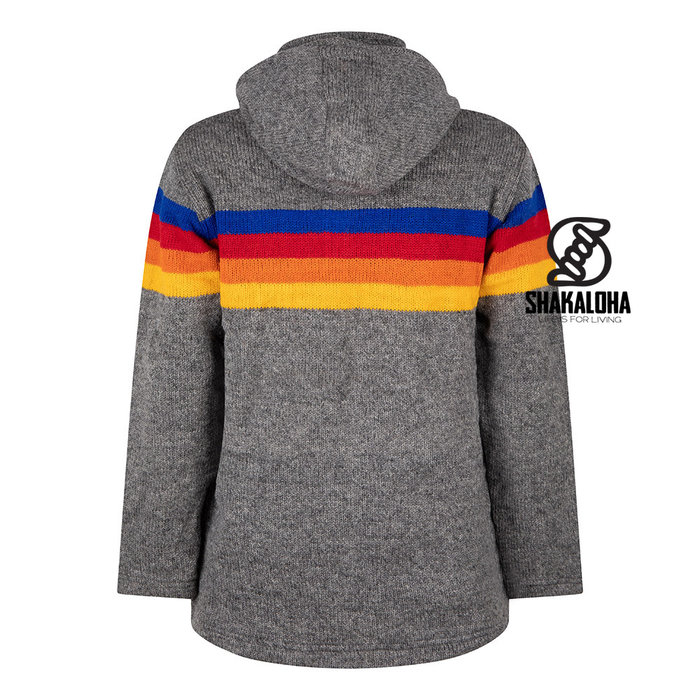 Shakaloha Chaleco arcoíris M Turbo ZH de lana gris