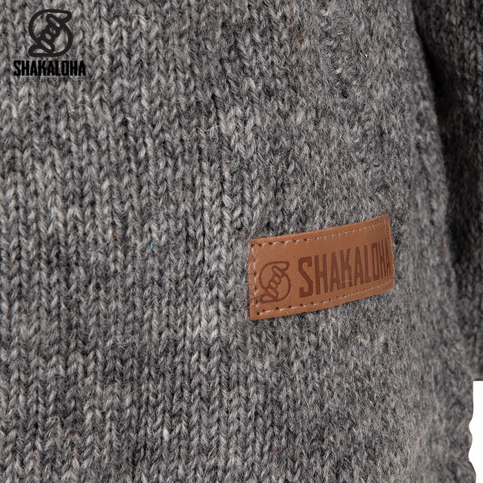Shakaloha M Turbo ZH Rainbow Cardigan Laine Gris