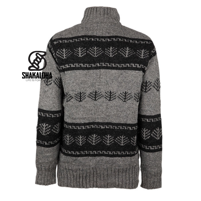 Shakaloha Vest Fulzipp Wol M Pine Grey