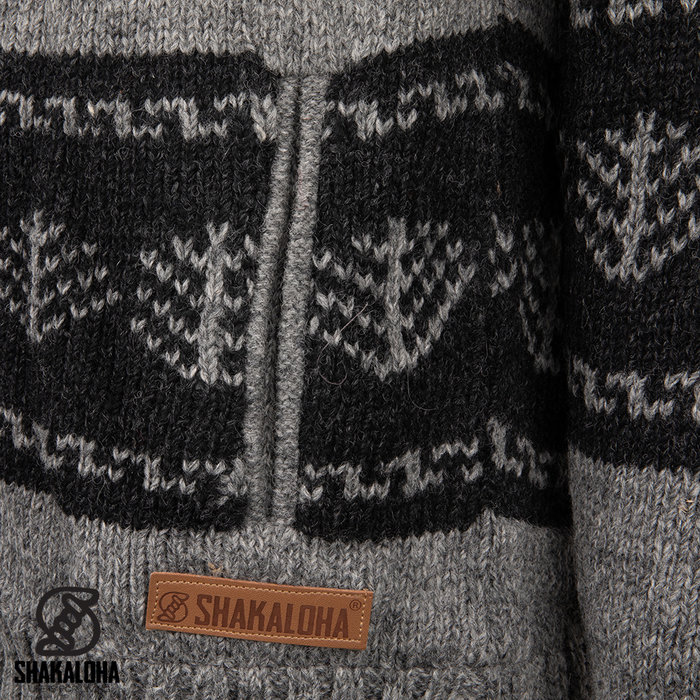 Shakaloha Weste Fulzipp Wool M Pine Grey