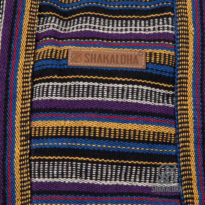 Shakaloha Bolsa de playa Heach Rayas Verticales Par Amarillo Azul