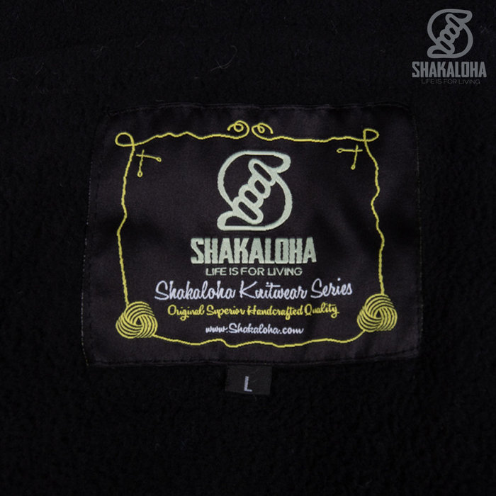 Shakaloha Abrigo/chaleco de lana cálido y colorido con capucha desmontable M Horizon ZH AzulMarrón