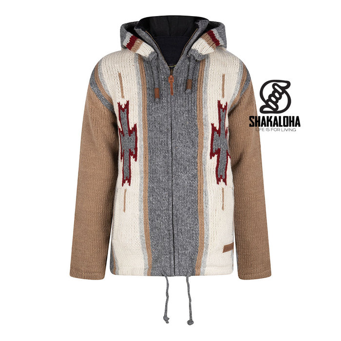 Shakaloha Chaleco de lana con forro gris M Clint ZH para hombre